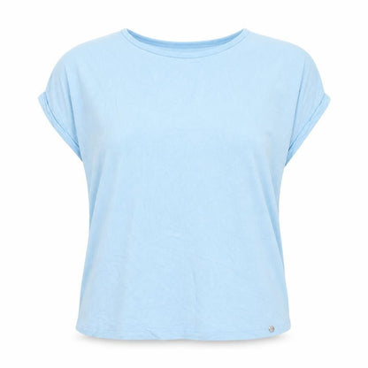 Gollehaug Women’s Blue Cotton Elastane Short Sleeve T-Shirt Size 14