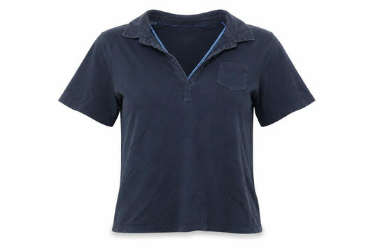 Gerry Weber Women Blue Size 12 Cotton Collared Polo Shirt