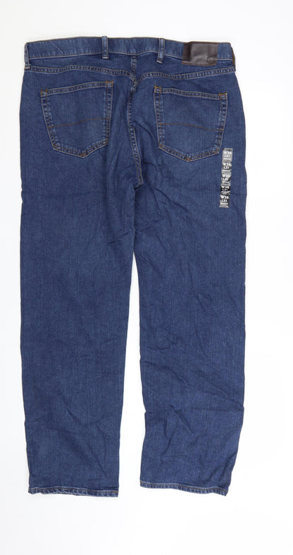 Marks and Spencer Men's Blue Straight Fit Denim Jeans 38x31