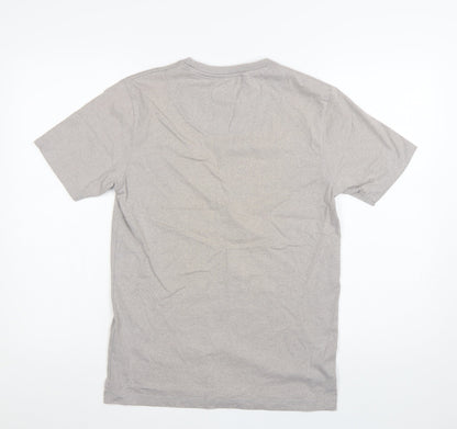 Diesel Men's Grey Crew Neck Short Sleeve Cotton T-Shirt M
