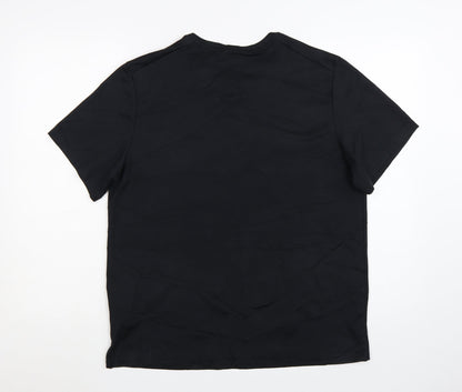 Nike Men's Black Dri-FIT Running T-Shirt Size M Lightweight Gym Top