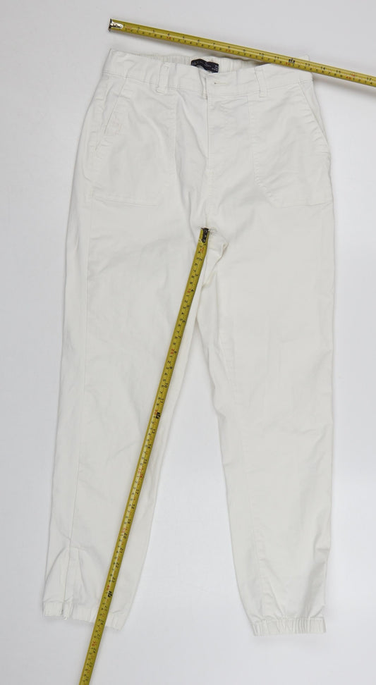 Marks and Spencer Women's Ivory Tapered Jeans Size 10 Regular Fit