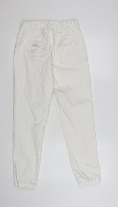 Marks and Spencer Women's Ivory Tapered Jeans Size 10 Regular Fit