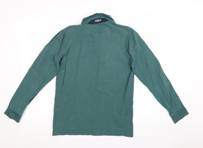 Crew Clothing Company Men’s Green Long Sleeve Polo Shirt Size S
