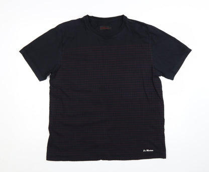 Dr. Martens Men's Black XL Classic Stripe Crew Neck T-Shirt