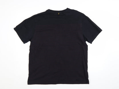 Dr. Martens Men's Black XL Classic Stripe Crew Neck T-Shirt