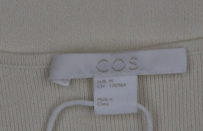 COS Women Ivory Sleeveless Bodycon Midi Dress Size M