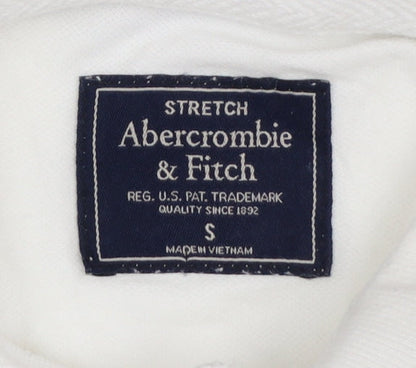 Abercrombie & Fitch Men’s White Slim Fit Polo Shirt Size S