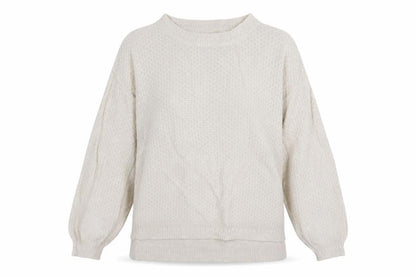 FatFace Women’s Ivory Knit Crew Neck Pullover Jumper Size 14