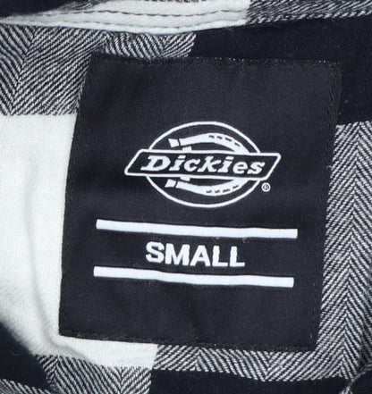 Dickies Men's Black Check Flannel Shirt Jacket Size Small