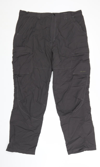 Rohan Men's Black 40in Cargo Trousers Lightweight Travel Pants