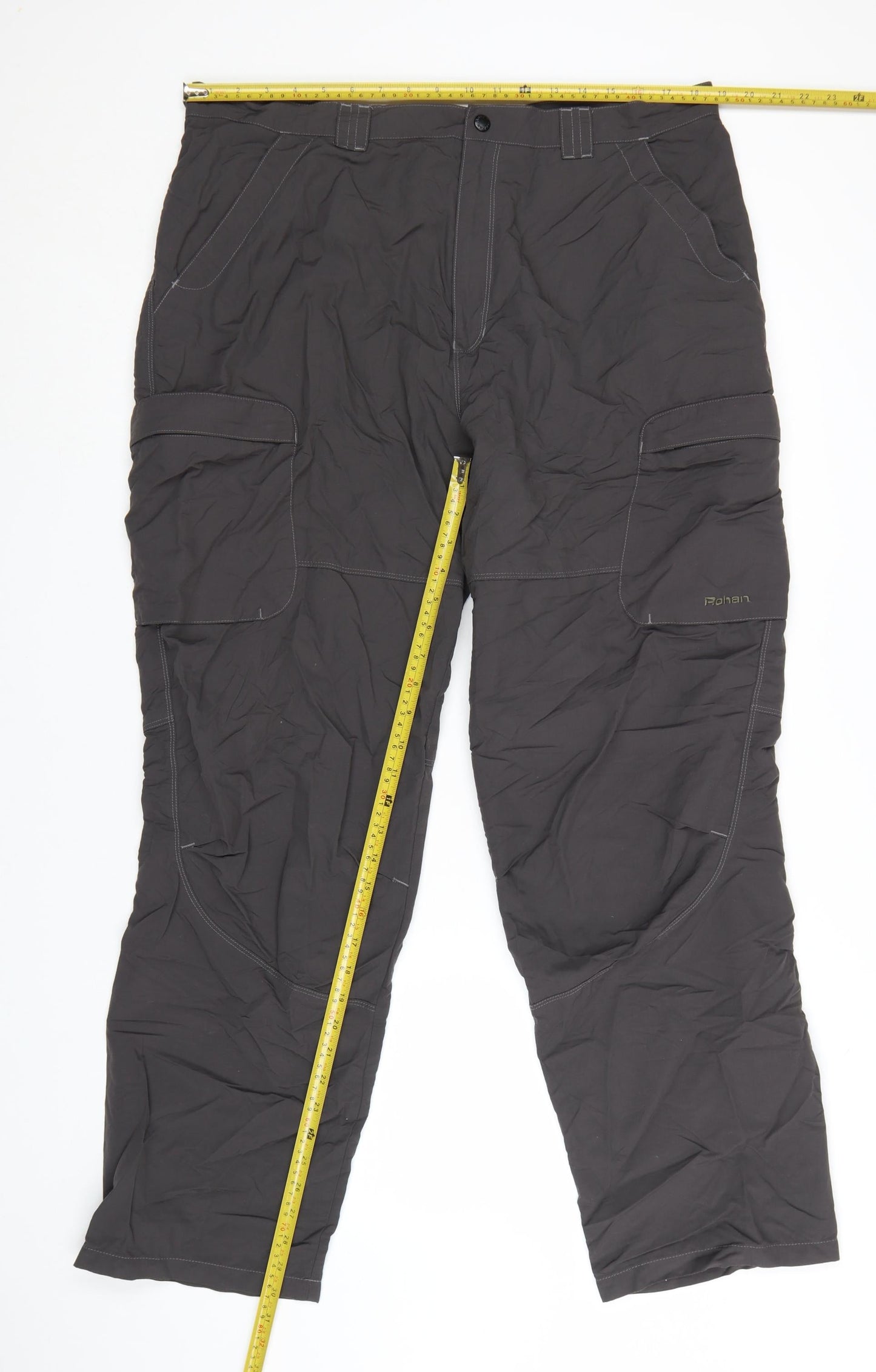 Rohan Men's Black 40in Cargo Trousers Lightweight Travel Pants