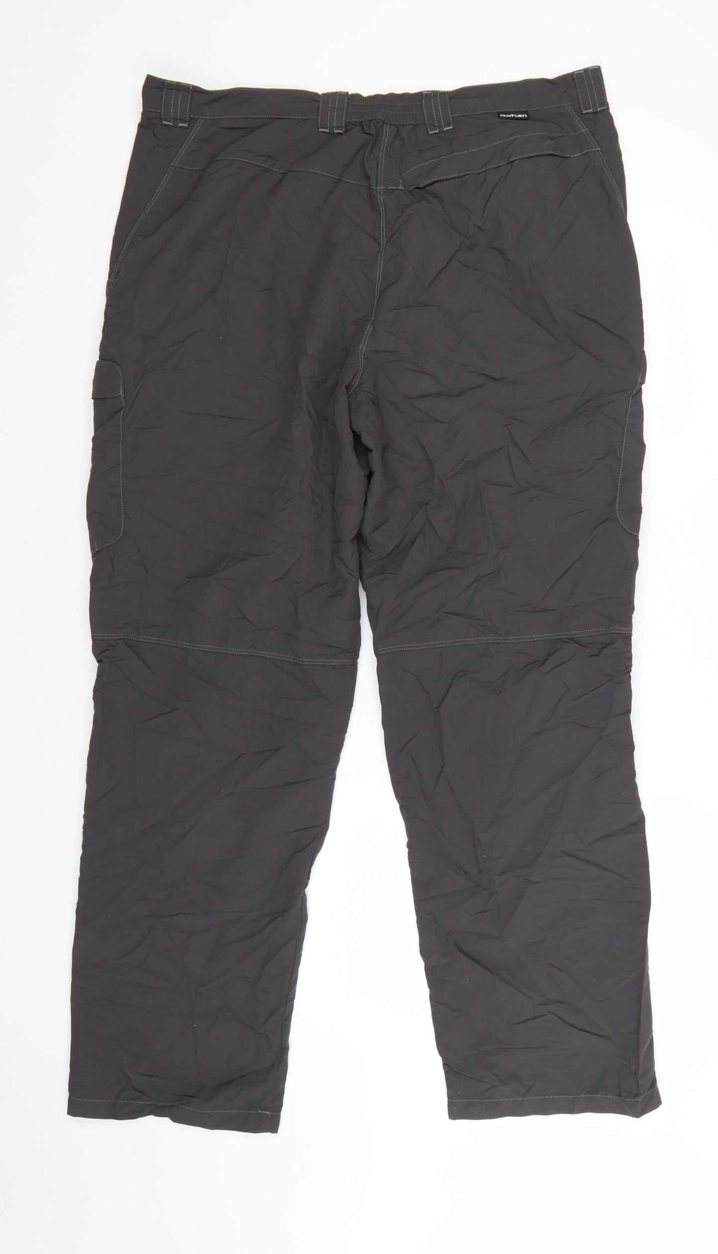 Rohan Men's Black 40in Cargo Trousers Lightweight Travel Pants