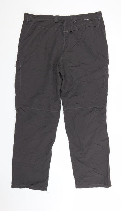 Rohan Men's Black 40in Cargo Trousers Lightweight Travel Pants