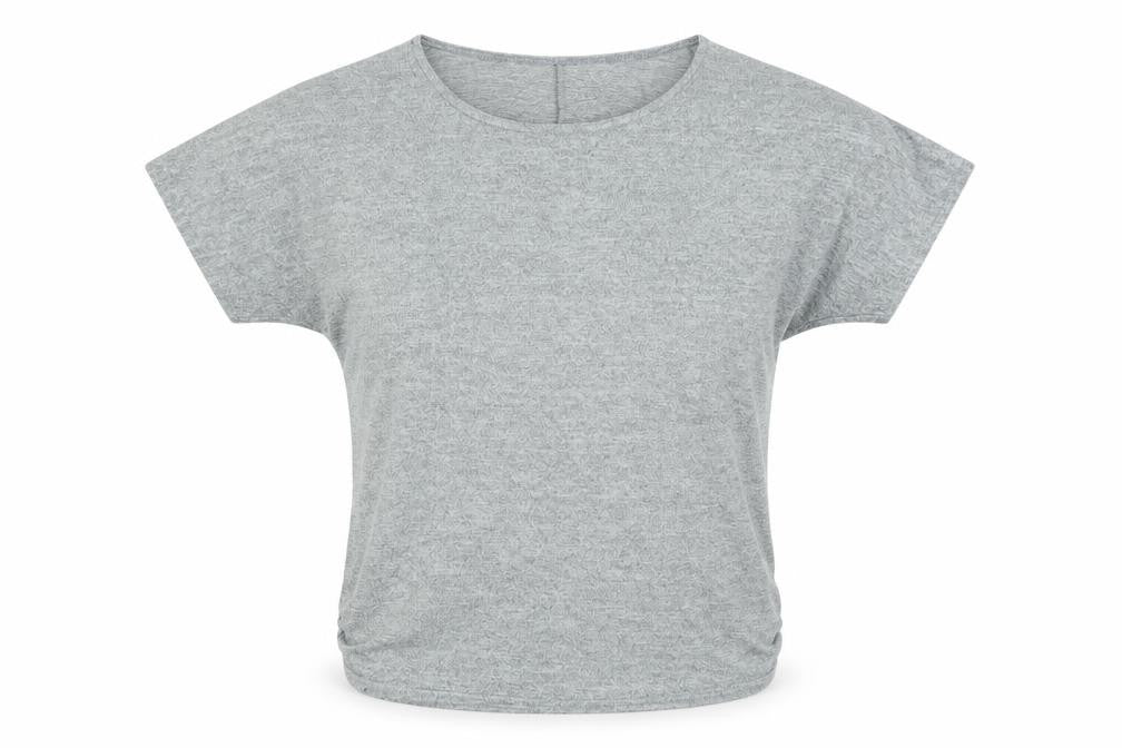 Apricot Women Grey Jersey Dolman Short Sleeve T-Shirt UK 10