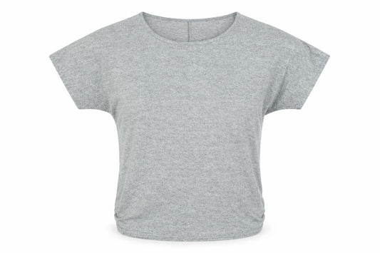 Apricot Women Grey Jersey Dolman Short Sleeve T-Shirt UK 10