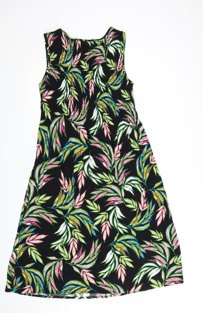 Croft & Barrow Women's Petites Multicoloured A-Line Floral Sleeveless Dress M