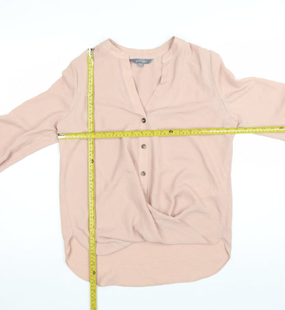 Principles Women’s Beige 3/4 Sleeve Tunic Blouse Size 10