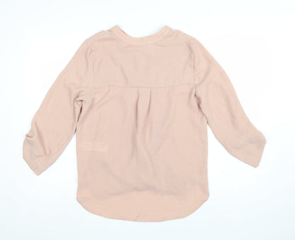 Principles Women’s Beige 3/4 Sleeve Tunic Blouse Size 10