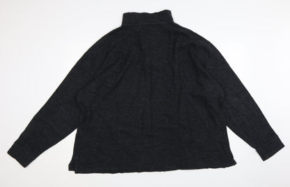 Polo Ralph Lauren Men's Black 3XL Henley 1/4 Zip Sweatshirt