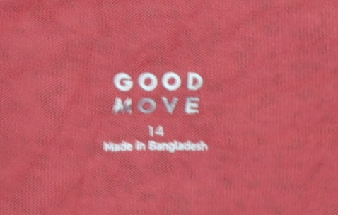 Marks and Spencer Goodmove Red Women's Active T-Shirt Size 14