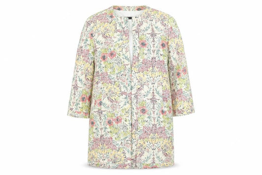 Zara Basic Women’s Multicoloured Floral Mid-Length Coat S