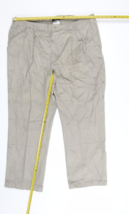 Marks and Spencer Blue Harbour Men’s Beige Chino Trousers 42W 29L Cotton