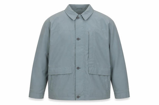 BUSH Men's Green Size 46 Basic Jacket Lightweight Casual Coat