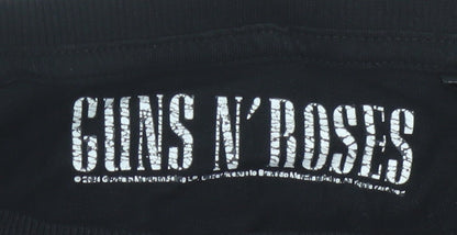 Next Mens Black Guns N' Roses Band Graphic T-Shirt Size L