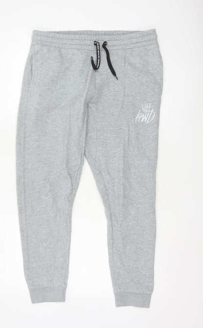 Kings Will Dream Men's Grey Jogger Trousers Size M Regular Fit