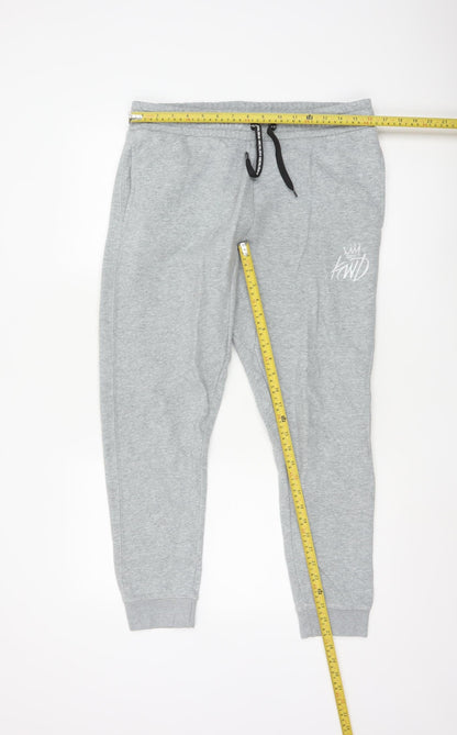 Kings Will Dream Men's Grey Jogger Trousers Size M Regular Fit