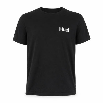 Huel Men's Black Cotton Elastane Crew Neck Short Sleeve T-Shirt M