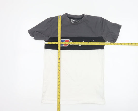 Berghaus Men's Grey & White Colourblock XS Crew Neck T-Shirt