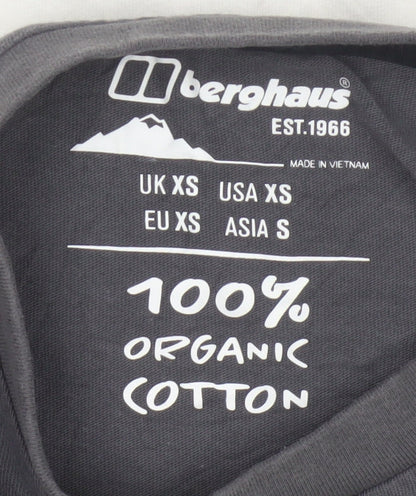 Berghaus Men's Grey & White Colourblock XS Crew Neck T-Shirt