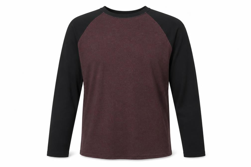 Orvis Men's Brown Long Sleeve Colourblock Top Size L