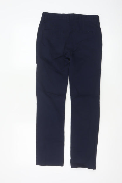 GapKids Boys Navy Blue Skinny Fit Cotton Trousers Age 12 Years