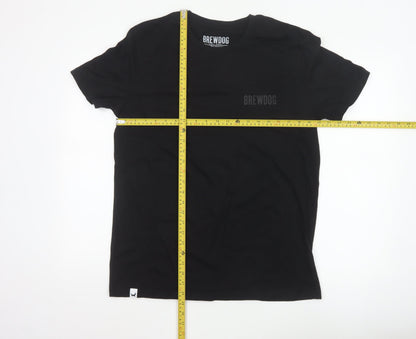 BrewDog Men's Black Organic Cotton Short Sleeve T-Shirt M
