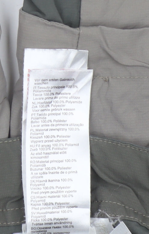Decathlon Boys Grey Convertible Cargo Trousers 10 Years Polyamide Outdoor