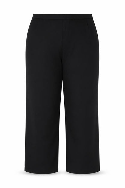 Saint + Sofia Women's Black Stretch Trousers Size 16 Regular Fit