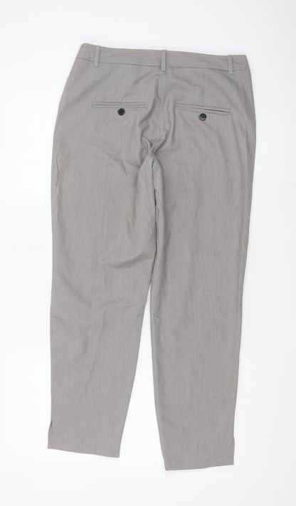 ASOS Women’s Grey Slim Fit Tapered Work Trousers Size 10