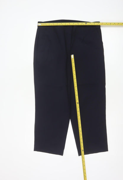 Marks and Spencer Women’s Black Stretch Regular Trousers Size 14
