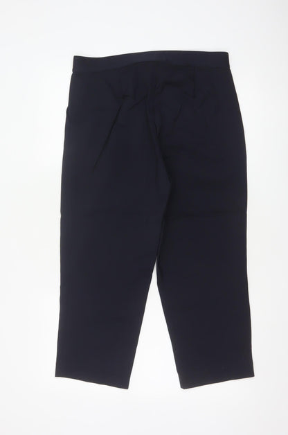 Marks and Spencer Women’s Black Stretch Regular Trousers Size 14