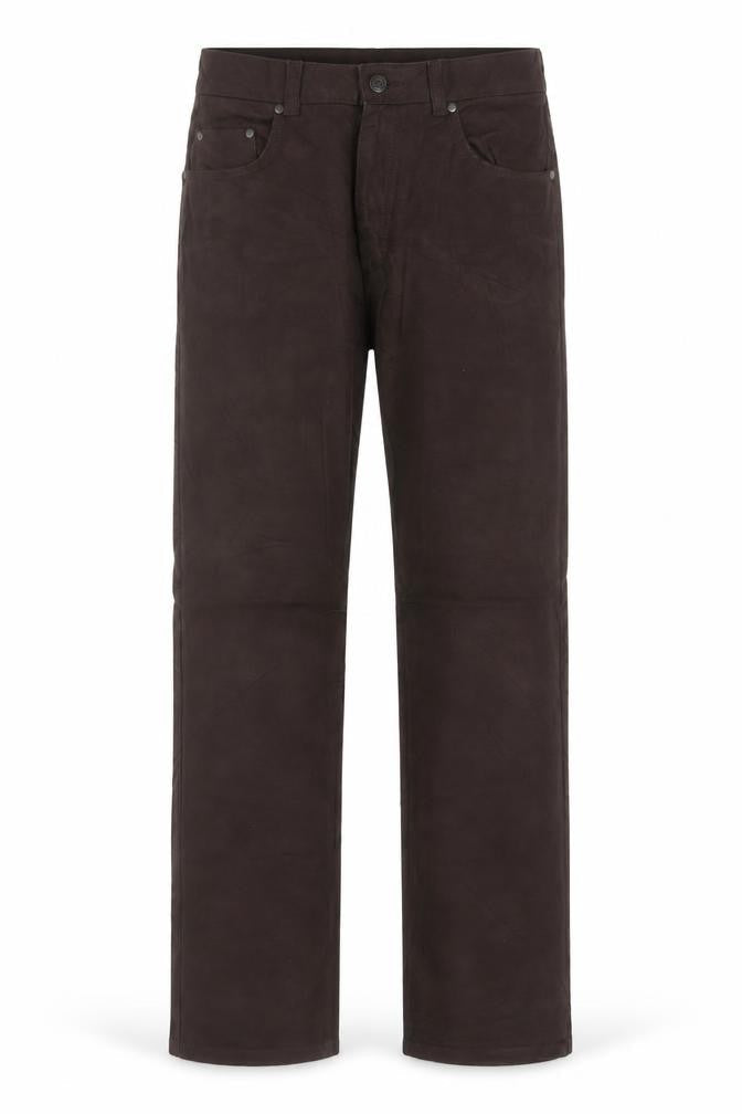 Marks and Spencer Blue Harbour Brown Cotton Stretch Chino Trousers Men's 32W 29L