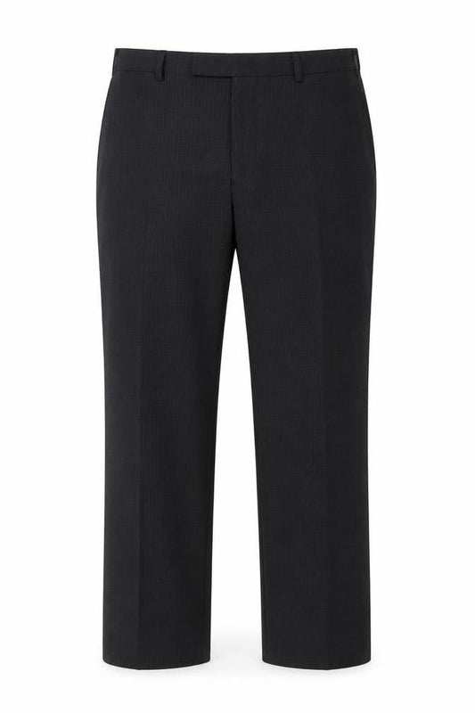 Marks and Spencer Men's Black Slim Fit Wool Blend Dress Trousers 36W 33L