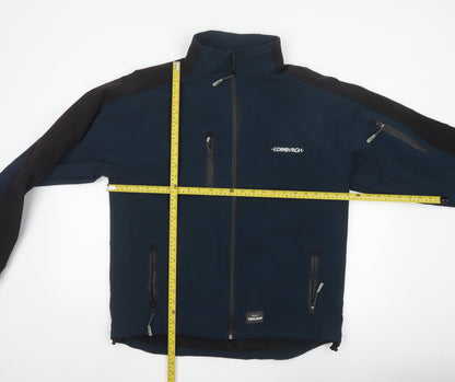 TROJAN Men's Blue Soft Shell Jacket L Water Resistant Outdoor