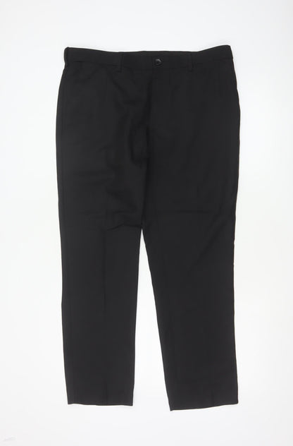 Marks and Spencer Men's Black Slim Fit Dress Pants Size 36S