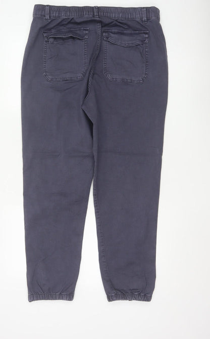 Marks and Spencer Womens Grey Jogger Trousers Size 16 Regular