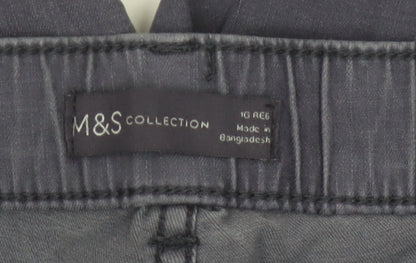 Marks and Spencer Womens Grey Jogger Trousers Size 16 Regular
