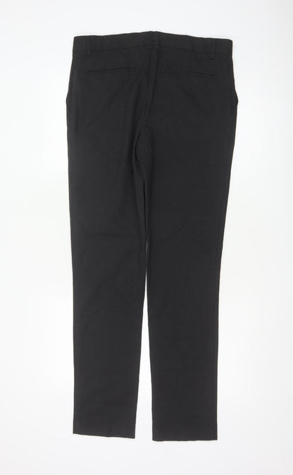 Marks and Spencer Boys Black Dress Pants 15-16 Years 32in Waist 33in Leg