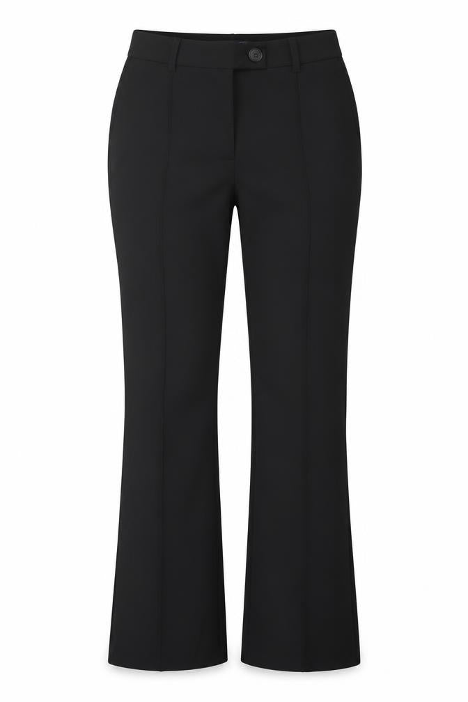 Marks and Spencer Women Black Size 10 Long Flared Trousers
